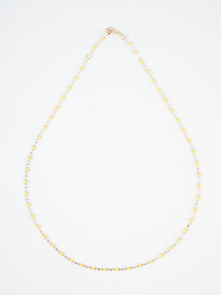lemon bead necklace - yellow gold