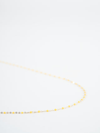 lemon bead necklace - yellow gold