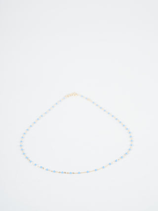 sky bead necklace - yellow gold