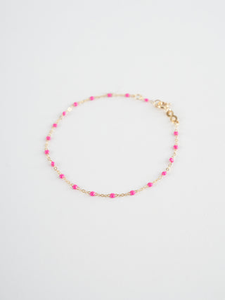 candy bead bracelet - yellow gold