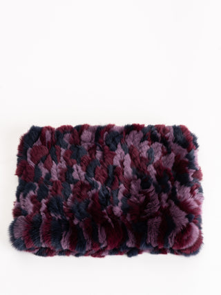 fur funnel - burgundy camo