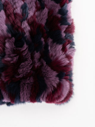 fur funnel - burgundy camo