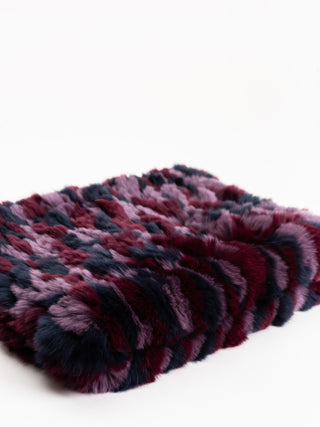 fur funnel - burgundy camo