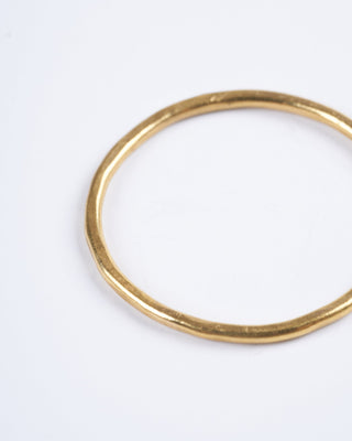 gold hammered band