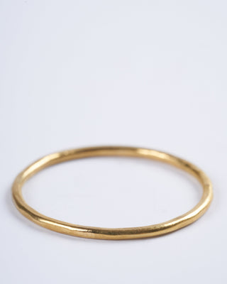 gold hammered band