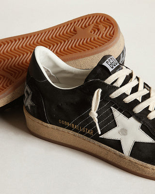 ball star stitching and spur leather star and heel - black/white