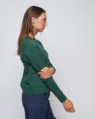 sweatshirt athena regular crewneck - bright green/ white