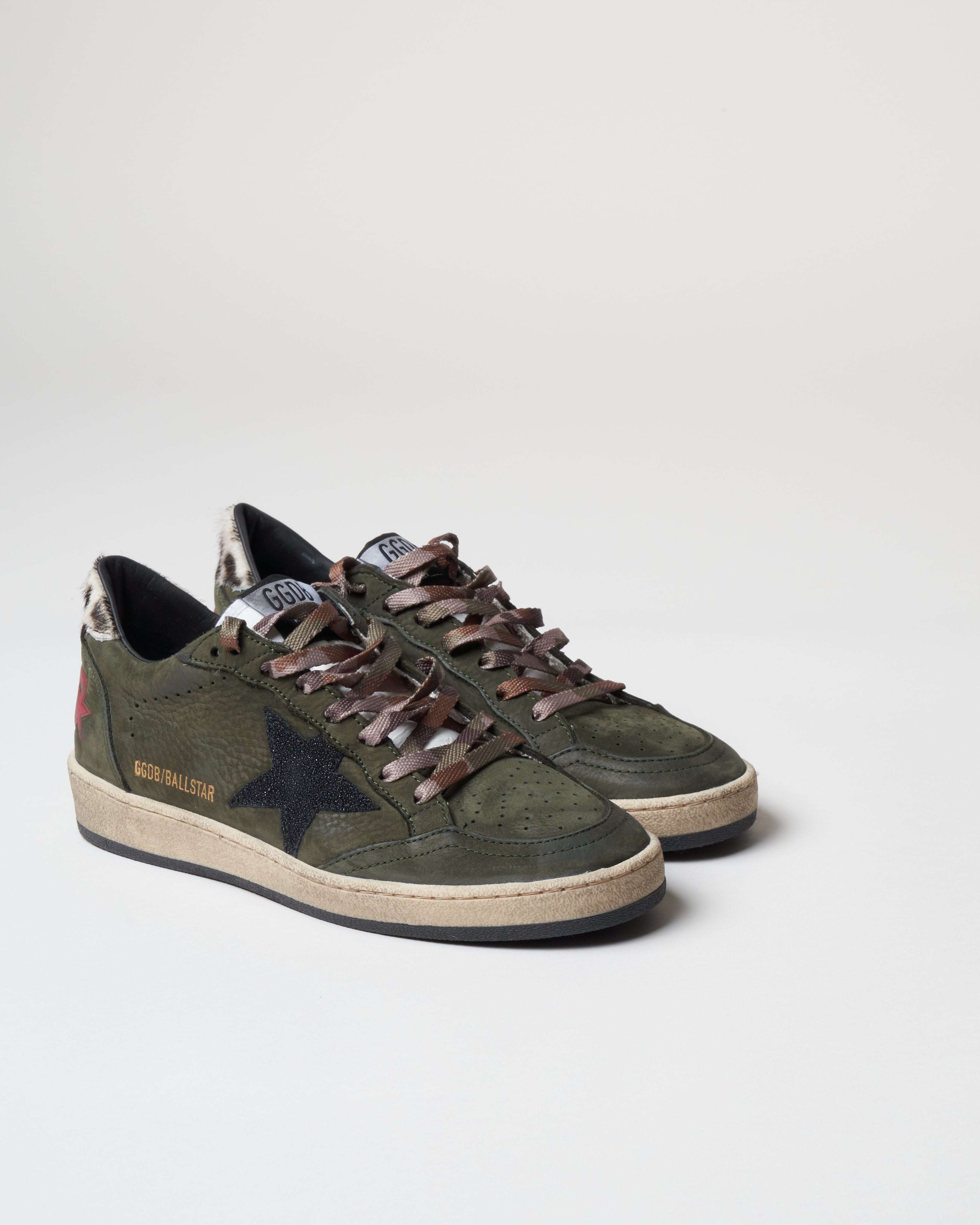 Golden Goose Ball Star Sneaker Army Green