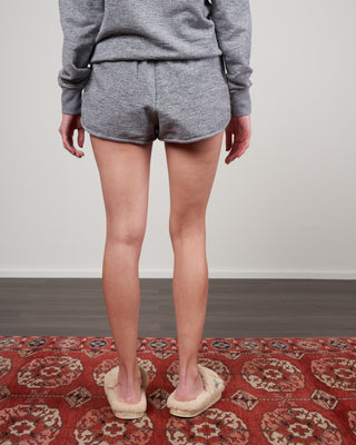 diana shorts - medium grey melange gold