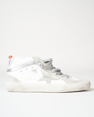 mid star sneaker - white/turquoise