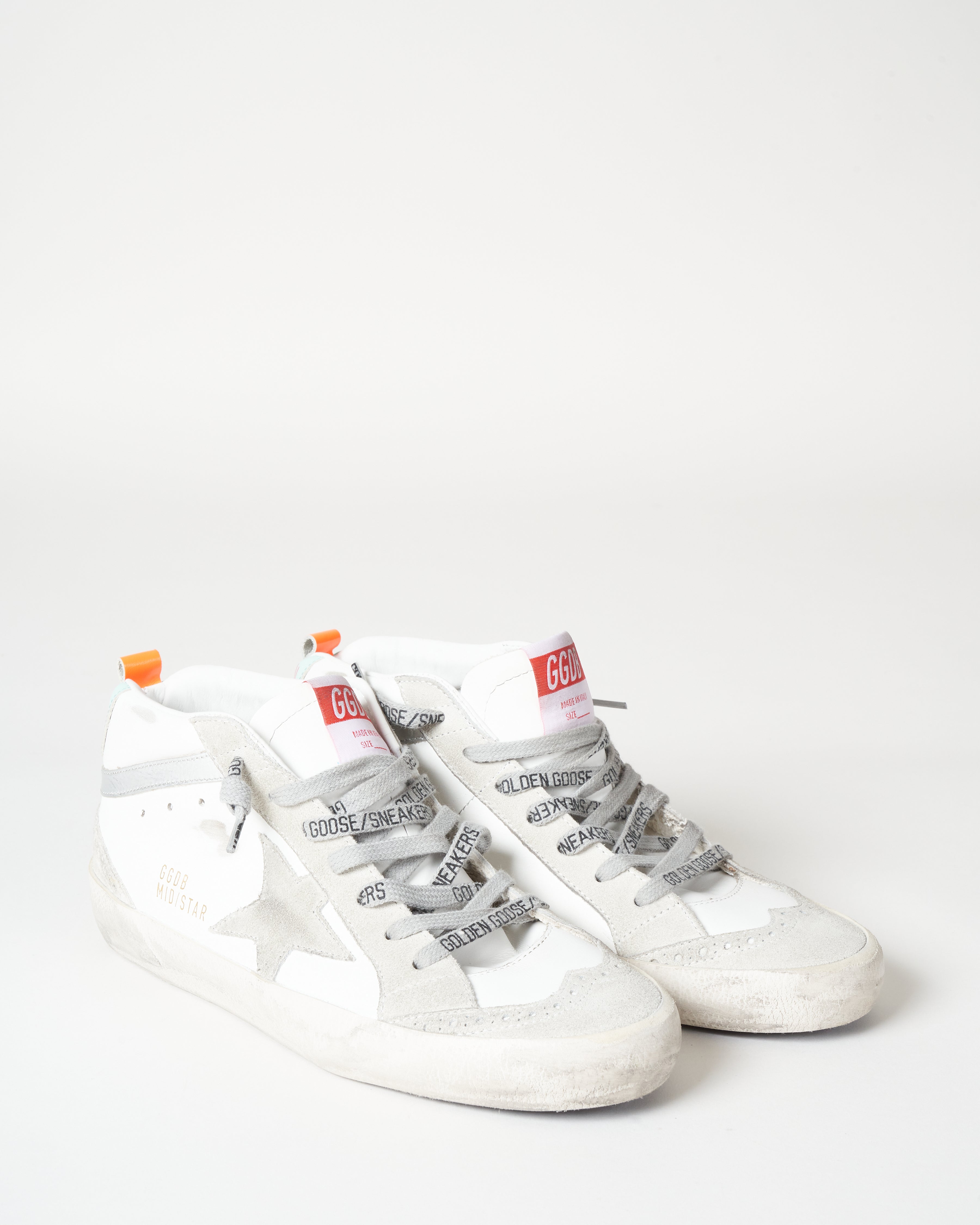 mid star sneaker white/turquoise - Main Image