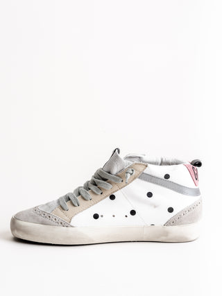 mid star sneaker - white dot