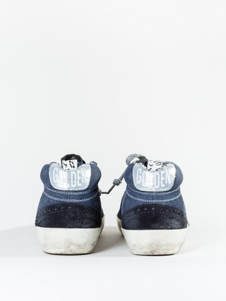 midstar sneaker - indigo suede/silver