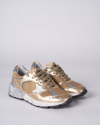 running dad sneaker - gold/white