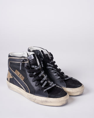 slide sneaker - black/gold