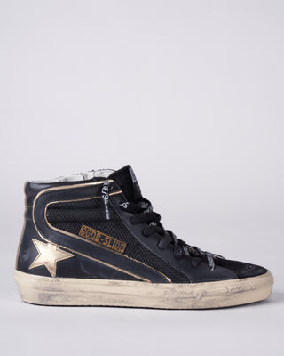 slide sneaker - black/gold