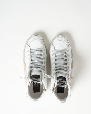 slide sneaker - white/gold