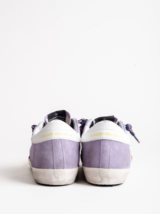 superstar sneaker - lavender suede