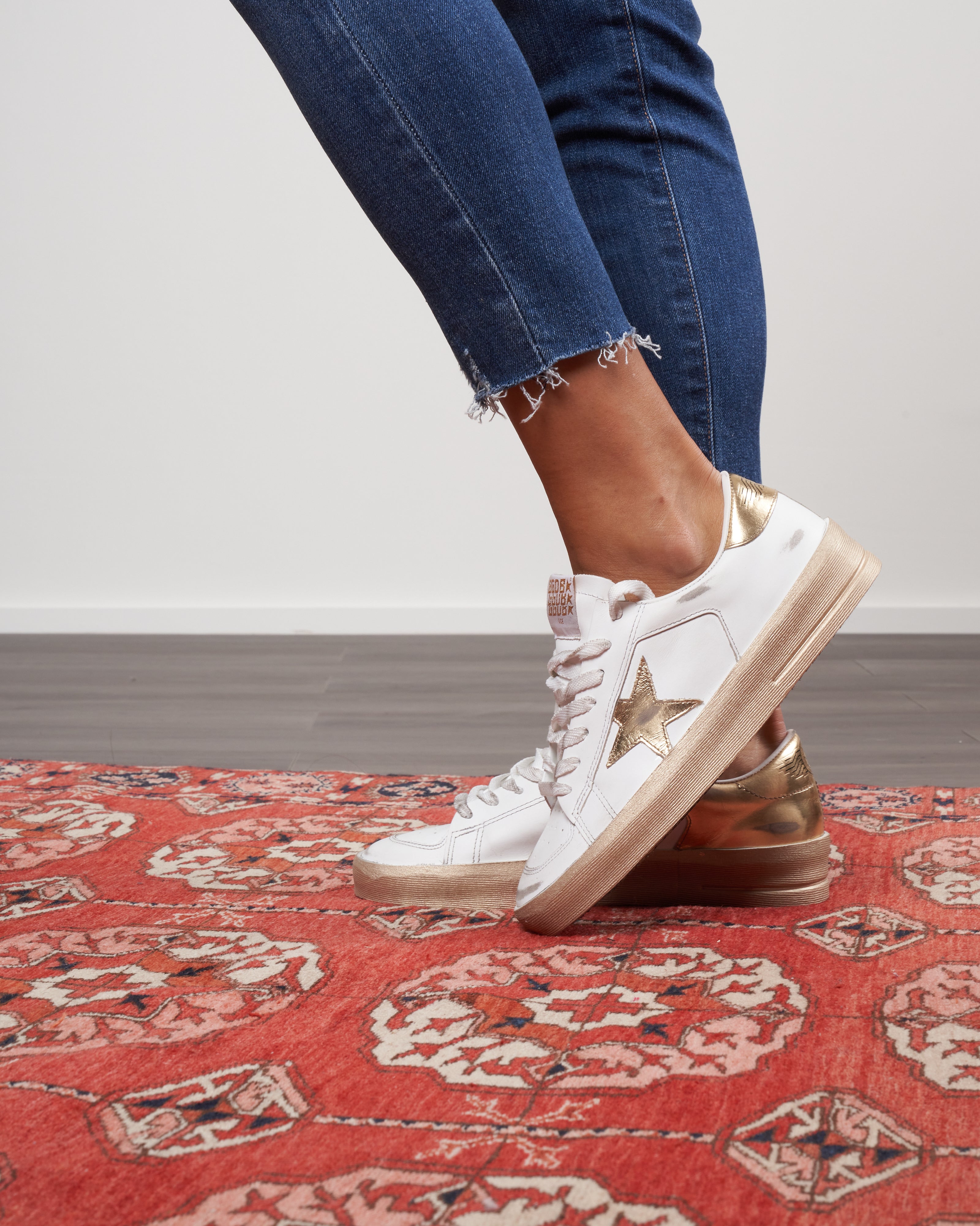 Goose Stardan Sneakers Golden Goose Sneakers All White Golden
