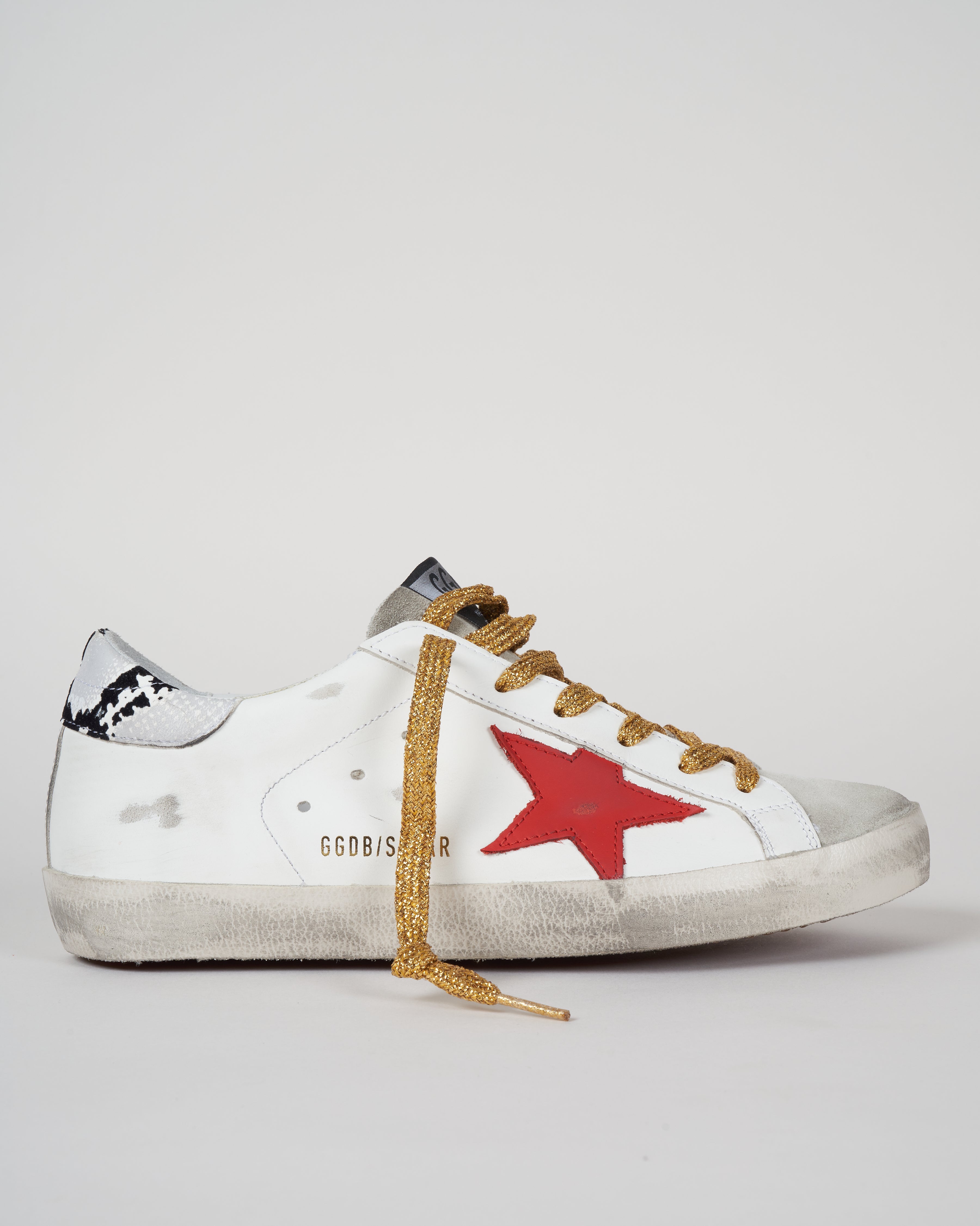 Golden Goose Superstar Sneaker - ice/white/red/rock snake
