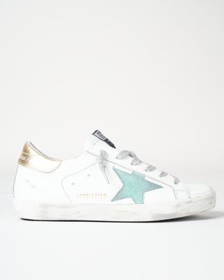 superstar sneaker - white/green