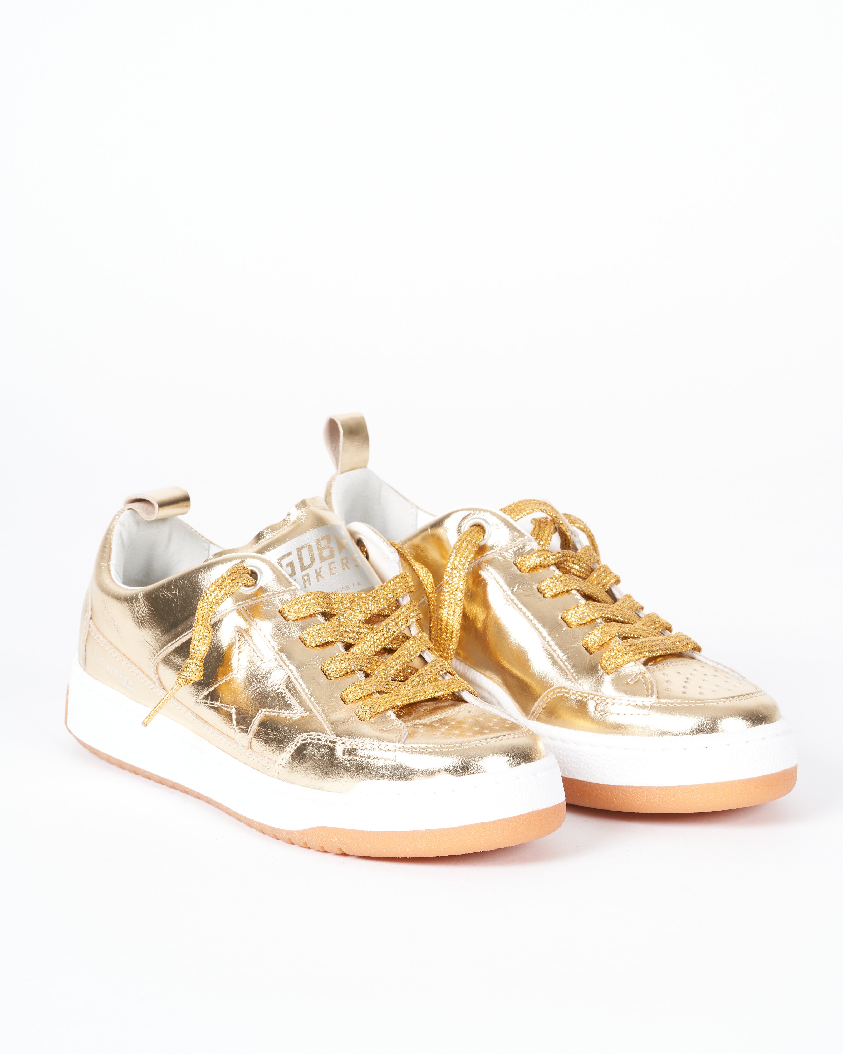 Golden Goose Yeah Laminated Upper And Star Gold 65121