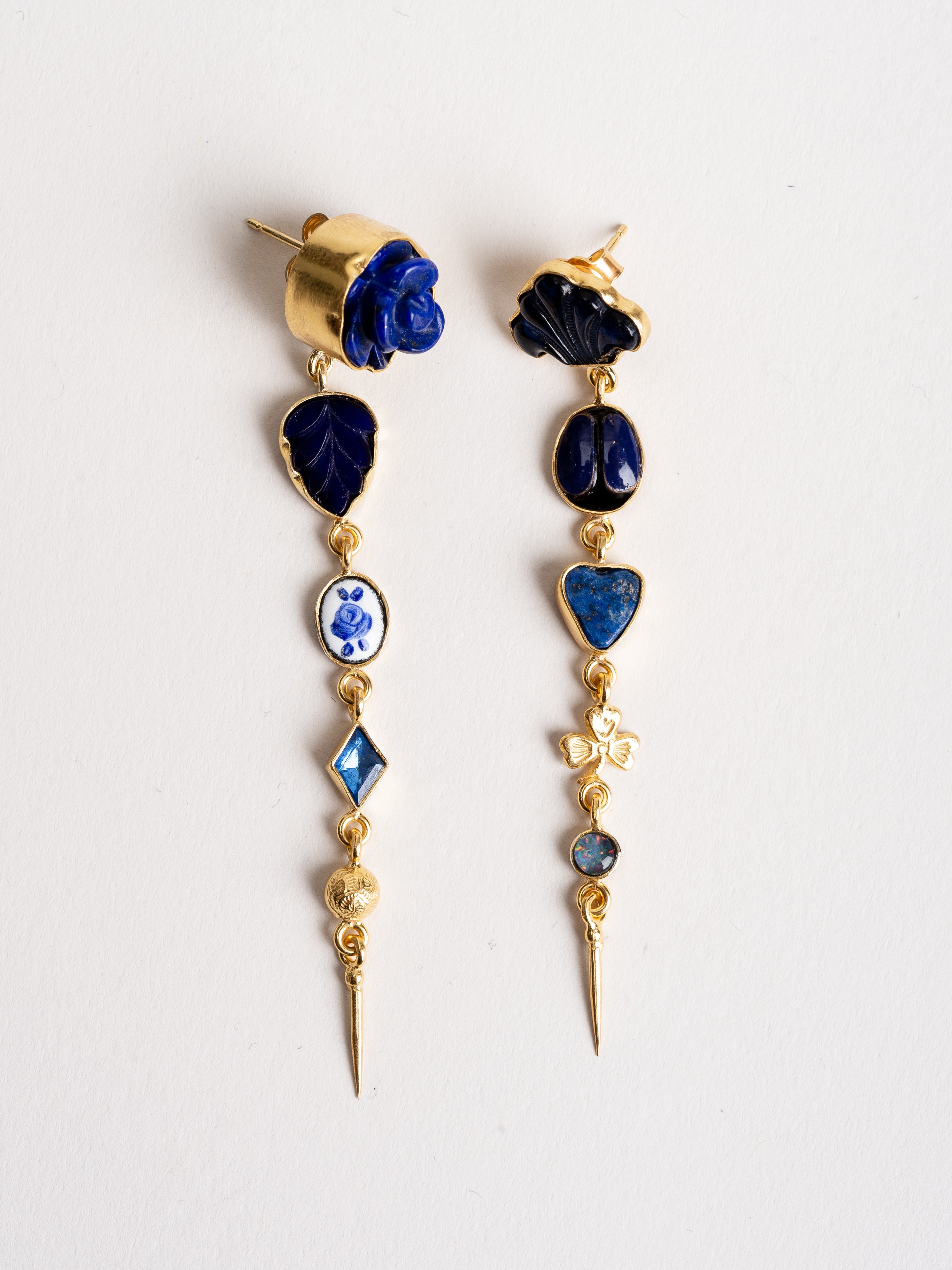 Grainne Morton 5 Charm With Victorian Drop Earring Multi