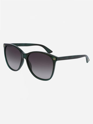 oversized round frame sunglasses - green