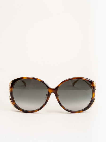 Gucci Gg0226Sk-004 Havana - Gold - Grey display picture 2