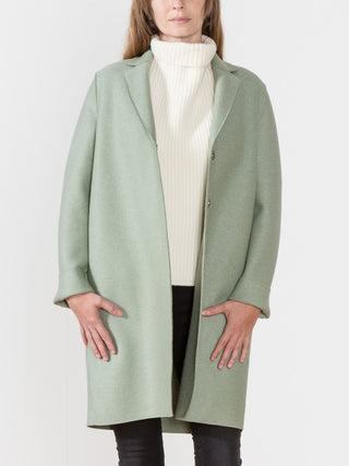 cocoon coat - celadon