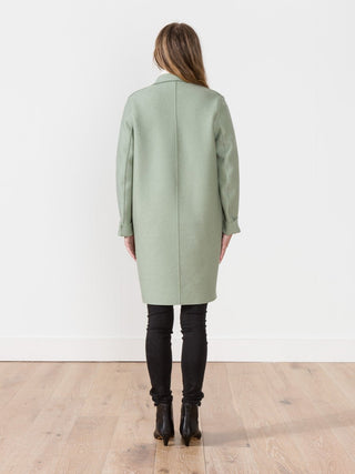 cocoon coat - celadon