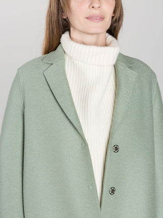 cocoon coat - celadon