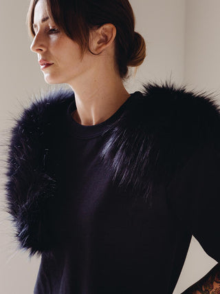 pullover with fur