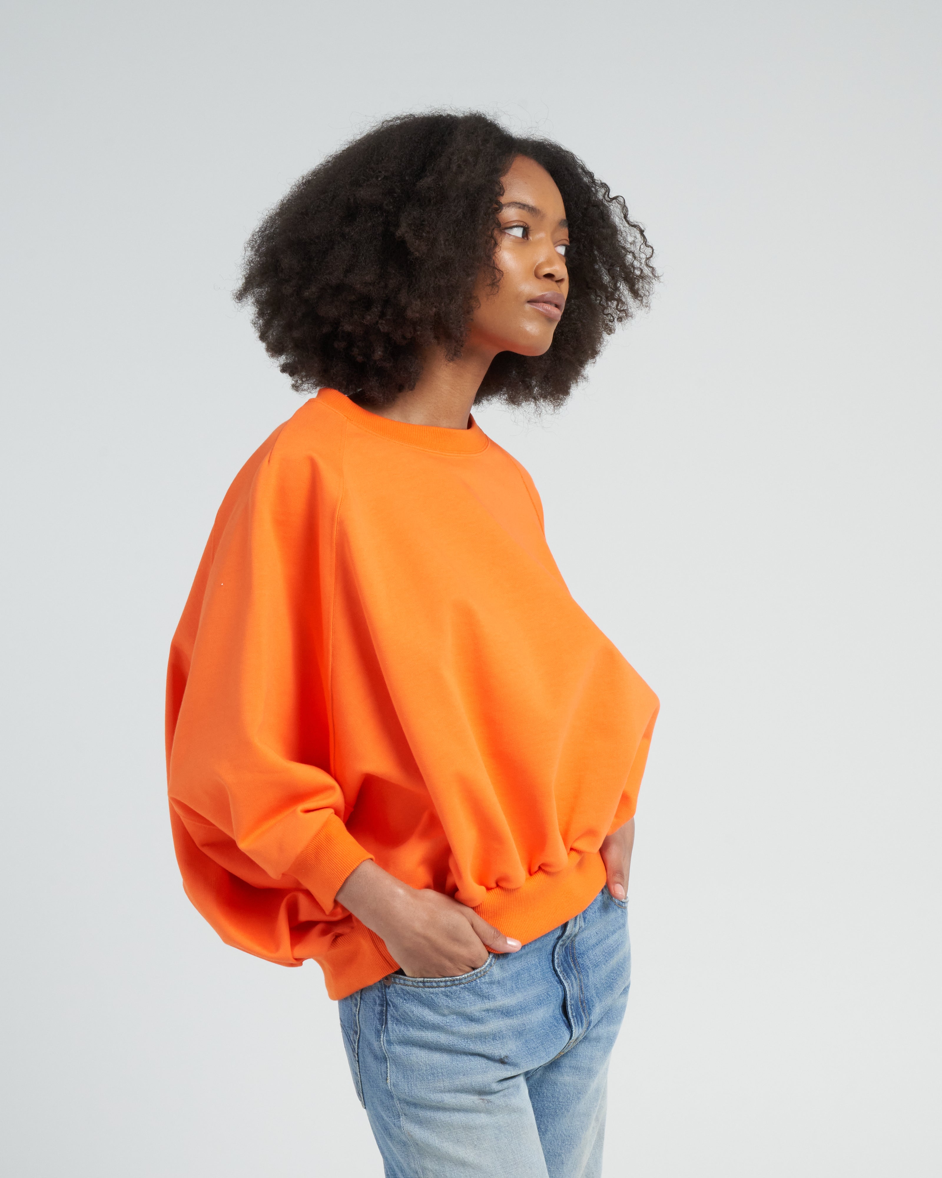 havana sweatshirt - tangerine