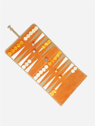 backgammon set - orange