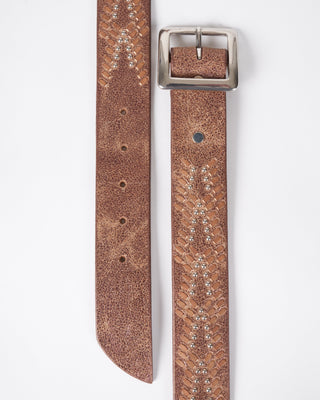 hemma belt - copper pearl cracked leather