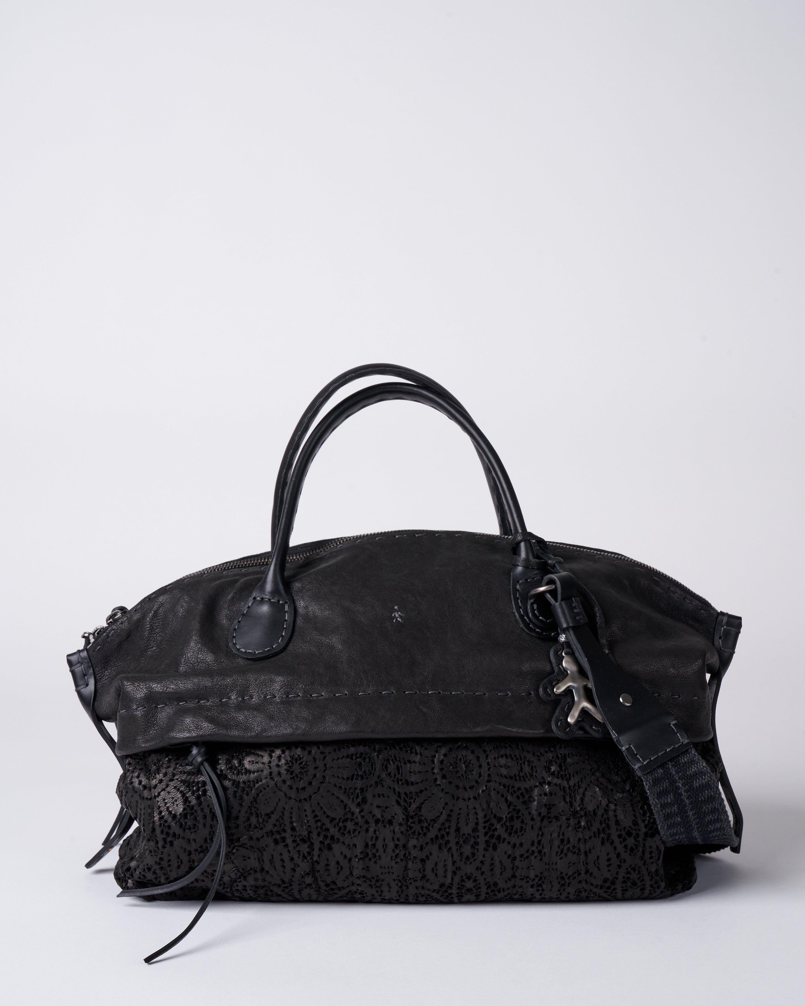 pizzo crossbody - nero