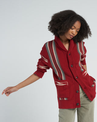 henry cardigan - mix red