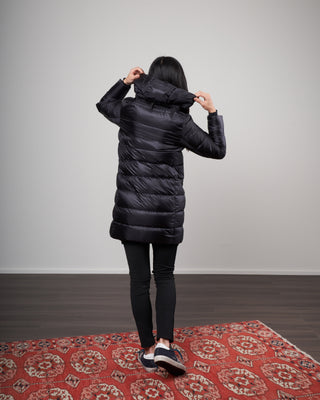 goretex® hooded 2-in-1 raincoat - nero 9300