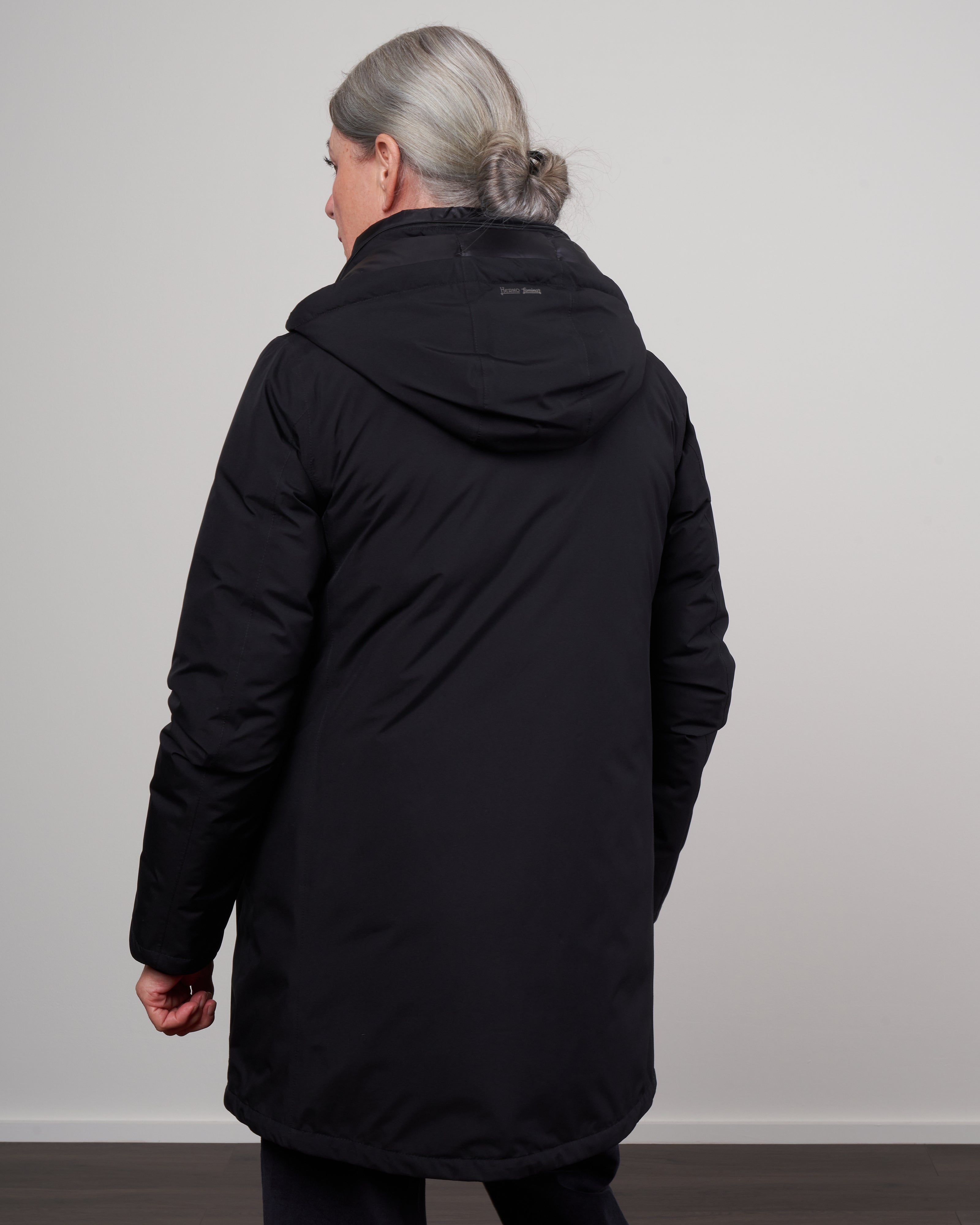 Herno Laminar 2Ply Hi-Low Black
