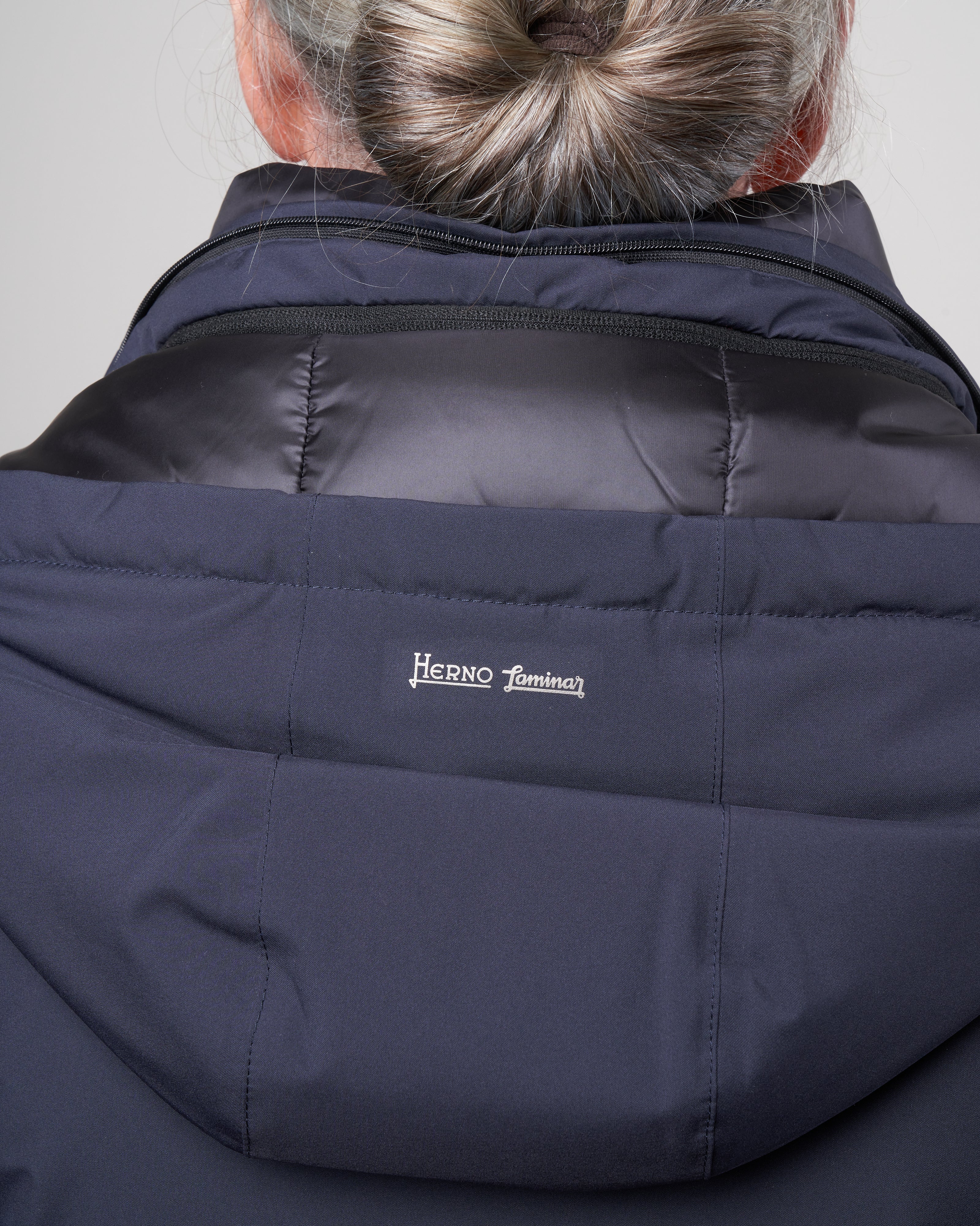 Herno Laminar 2Ply Hi-Low Navy