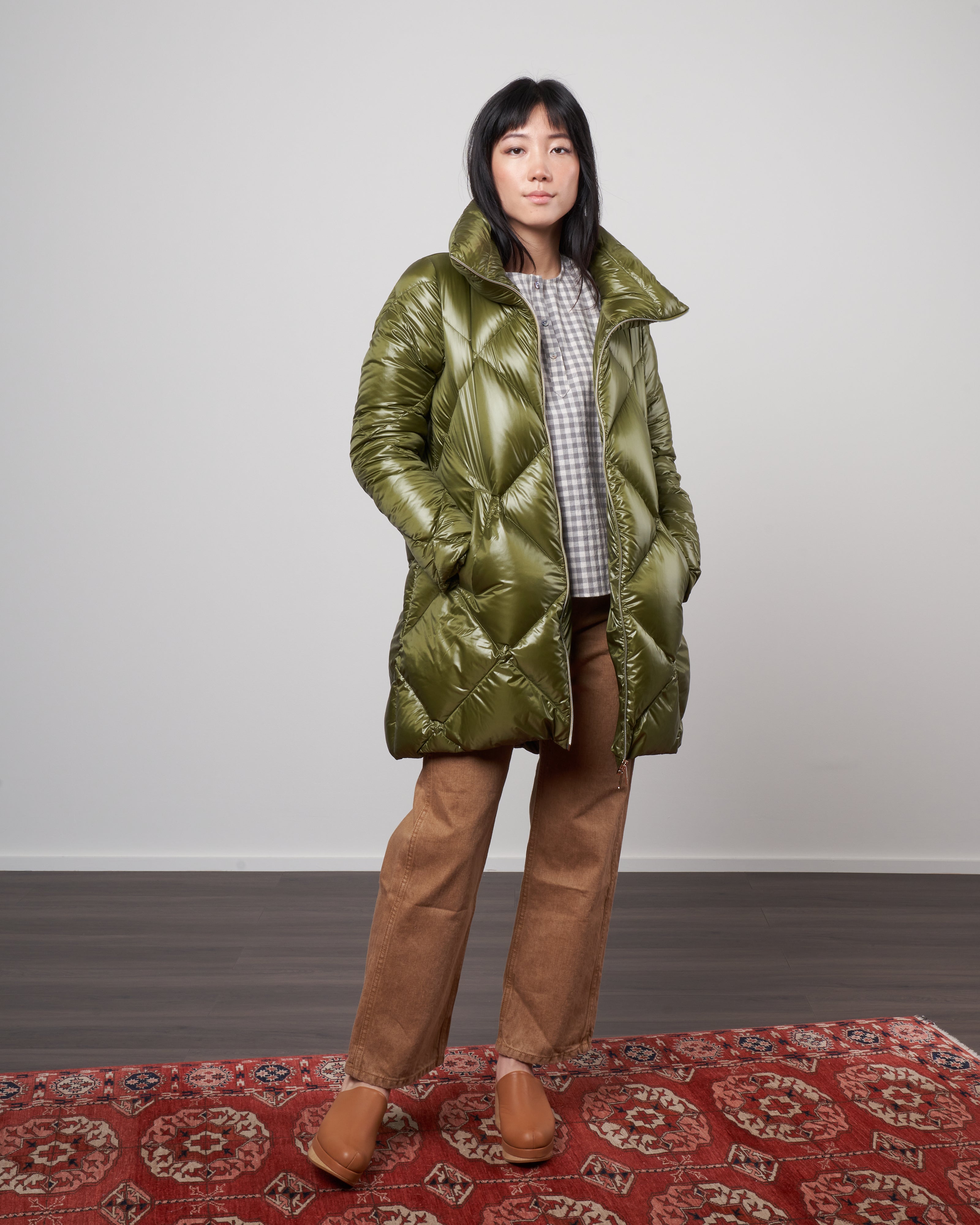 Herno フード付きジャケット オリーブグリーン FIELD JACKET IN PURE CASHMERE in Olive Green for Men | Herno®