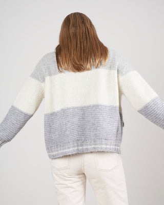 wool/ alpaca blend knit jacket - grey