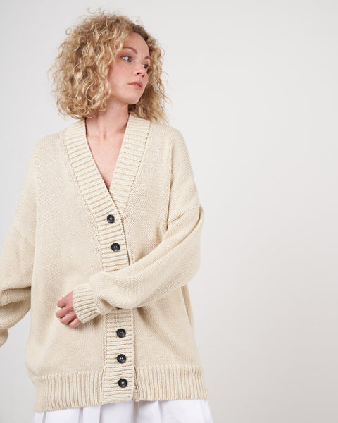 I Love Mr.Mittene the Cardigan クリーム色 i_love_mr_mittens_chunky_v_nec