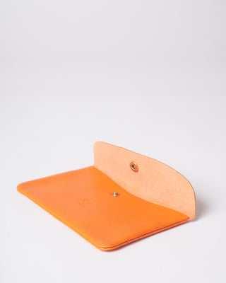 cowhide envelope - orange