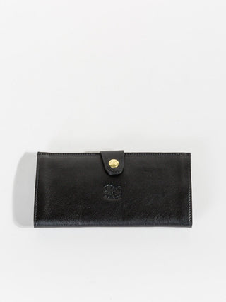 cowhide wallet with snap