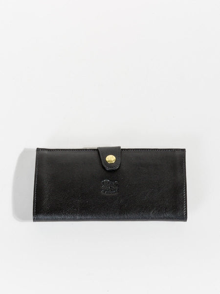 Il Bisonte Cowhide Wallet in Black