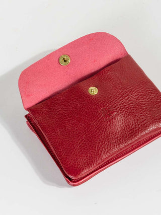 short wallet - red