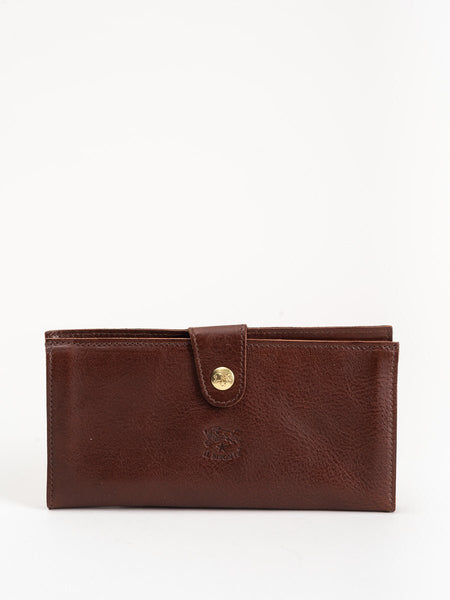 Il Bisonte Uffizi Snap Continental Wallet Marrone