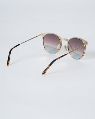 le steel ii sunglasses - gold with gold mirror gradient